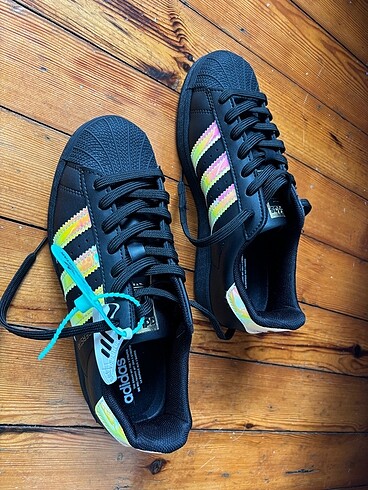 40 Beden siyah Renk Adidas Süperstar