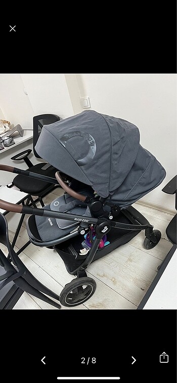 Diğer Beden gri Renk Maxi cosi adora 2 bebek arabası çift yönlü