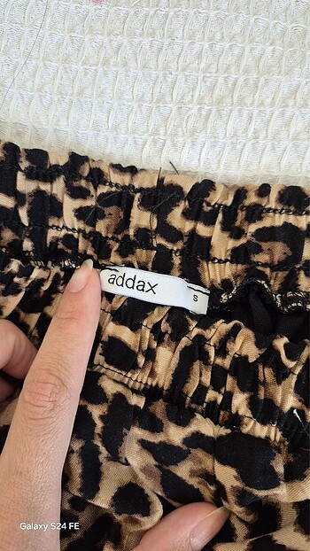 Addax Leopar şort etek