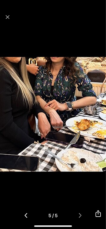 m Beden çeşitli Renk Desenli ŞiFon Elbise