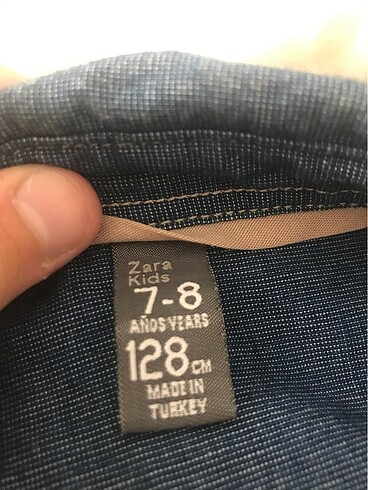 7 Yaş Beden lacivert Renk Zara çocuk gömlek
