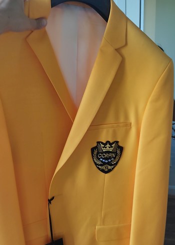 Karaca Canli Sari Klasik Blazer Ceket