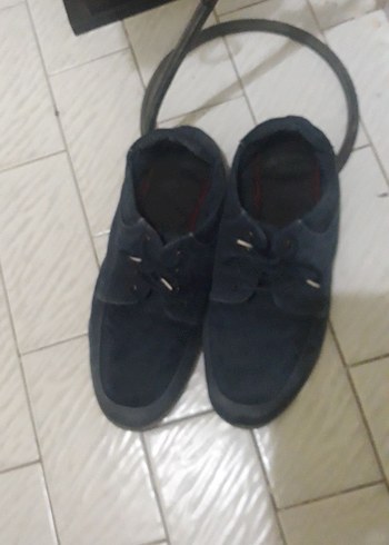 Gri Mavi Kot taban kauçuk Timbırlek Erkek Günlük Ayakkabı - Görsel 4