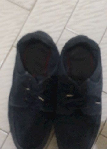 Gri Mavi Kot taban kauçuk Timbırlek Erkek Günlük Ayakkabı - Görsel 5