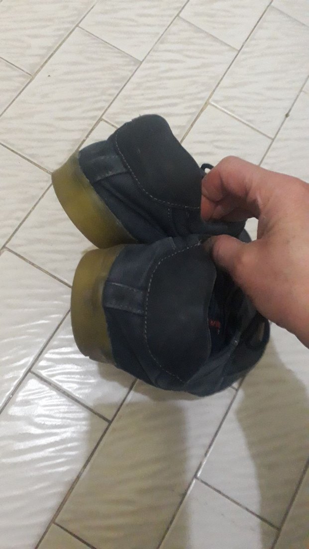 Gri Mavi Kot taban kauçuk Timbırlek Erkek Günlük Ayakkabı - Görsel 3