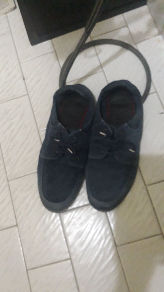 Gri Mavi Kot taban kauçuk Timbırlek Erkek Günlük Ayakkabı - Görsel 4