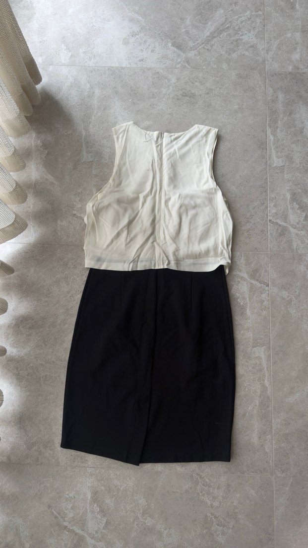 Drapeli Kolsuz Midi Elbise - Görsel 3