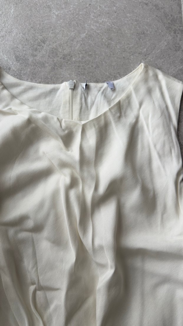 Drapeli Kolsuz Midi Elbise - Görsel 2