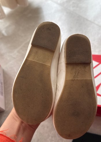 Kız Çocuk Beyaz Fiyonk Detaylı Babet - Görsel 2