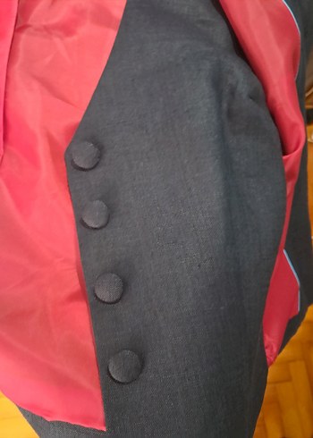 Düğmeli Lacivert Kadın Blazer Ceket - Görsel 2