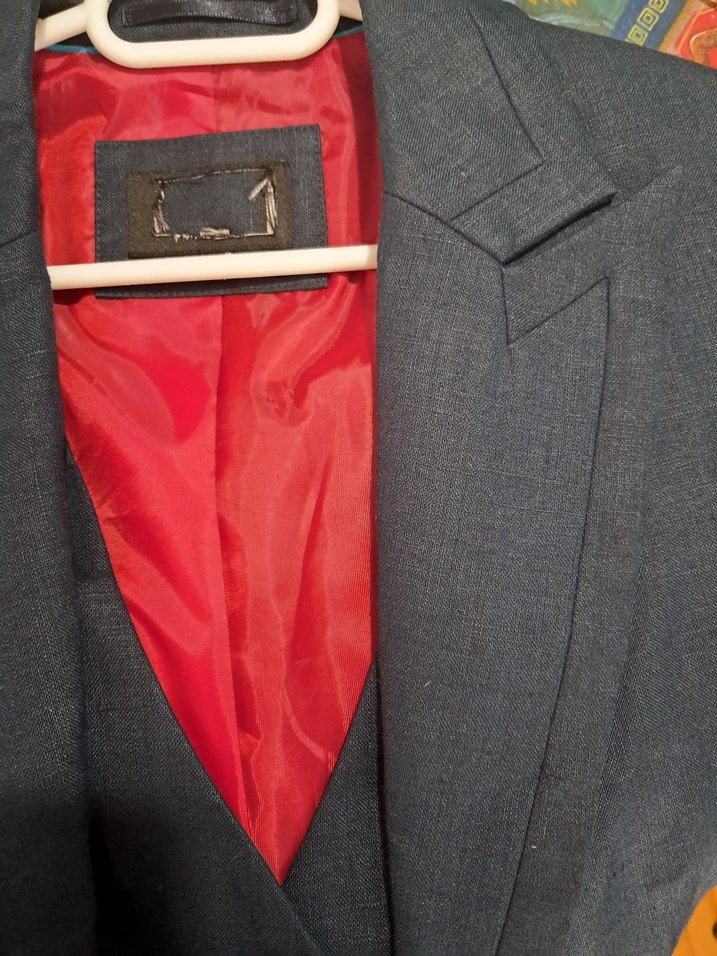 Düğmeli Lacivert Kadın Blazer Ceket - Görsel 5