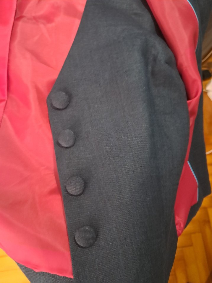 Düğmeli Lacivert Kadın Blazer Ceket - Görsel 2