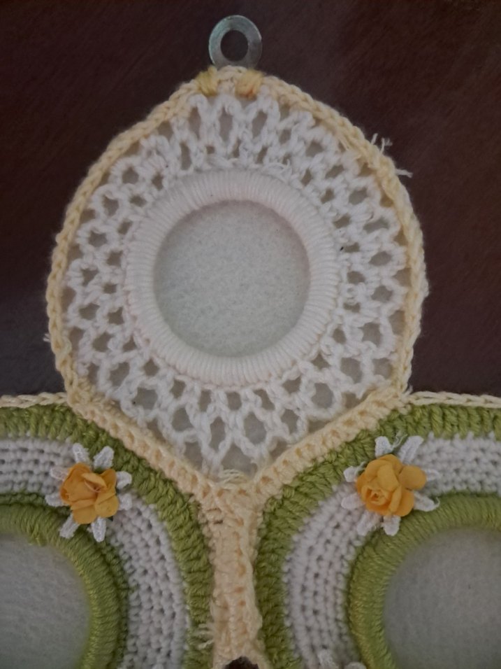 Çiçek Detaylı El Örgüsü Çerçeve - Görsel 3