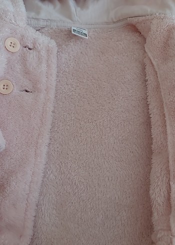 Kürklü Pembe Bebek Tulumu - Görsel 4