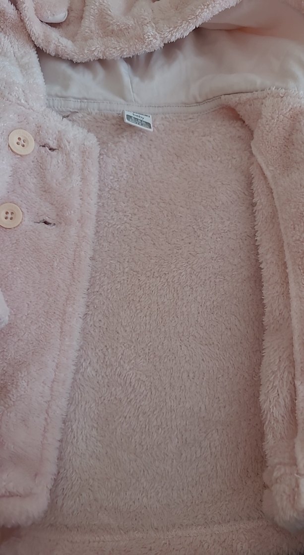 Kürklü Pembe Bebek Tulumu - Görsel 4