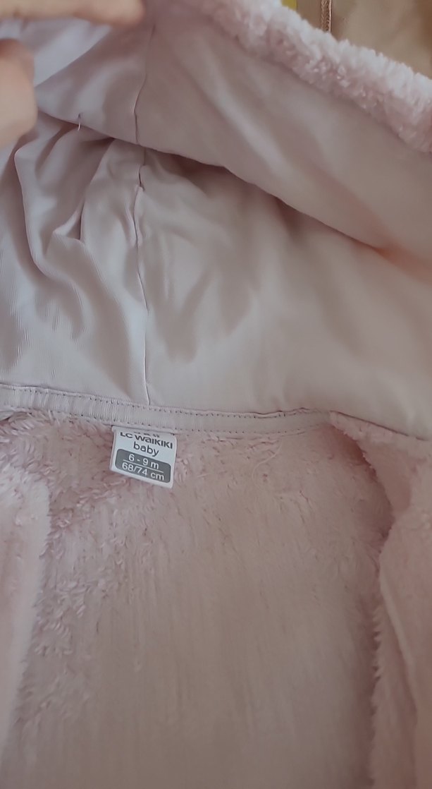 Kürklü Pembe Bebek Tulumu - Görsel 5