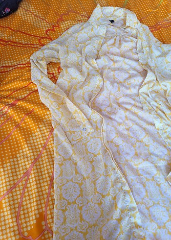 Sarı Desenli Uzun tunik - Görsel 3