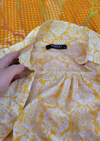 Sarı Desenli Uzun tunik - Görsel 4