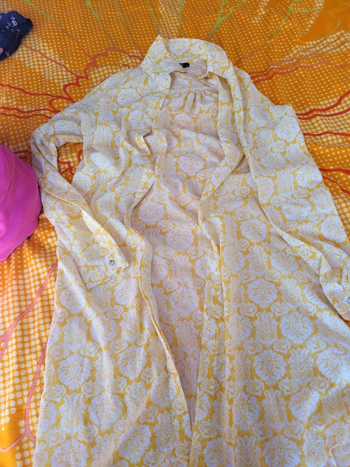 Sarı Desenli Uzun tunik - Görsel 2