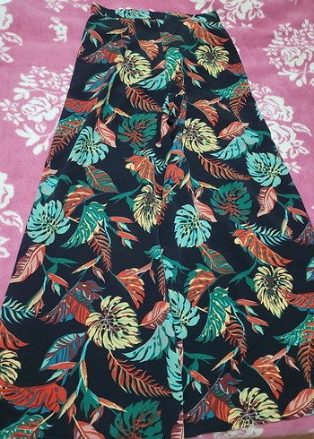 Kadın Çok Renkli Batik Desenli pantolon - Görsel 4