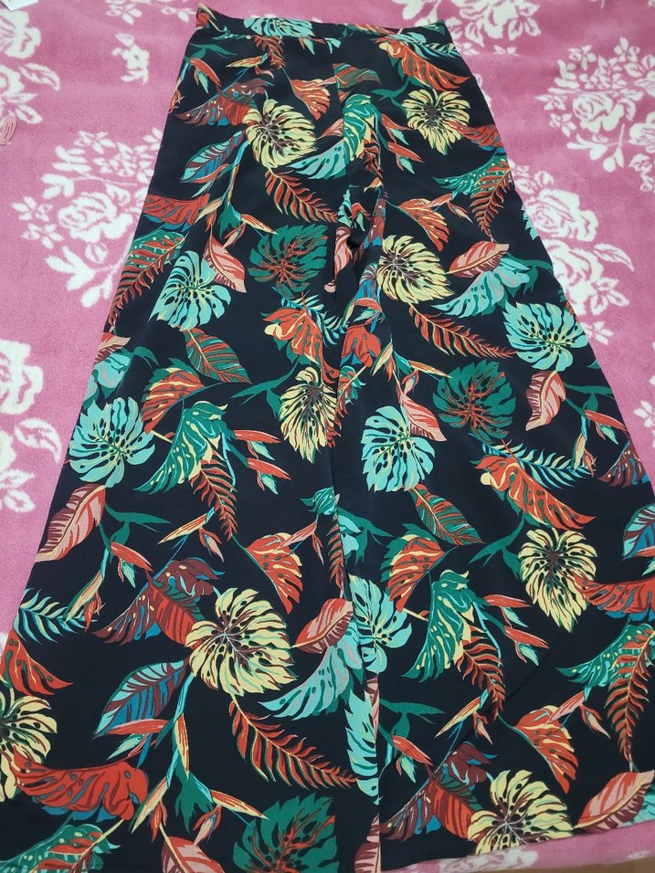 Kadın Çok Renkli Batik Desenli pantolon - Görsel 4