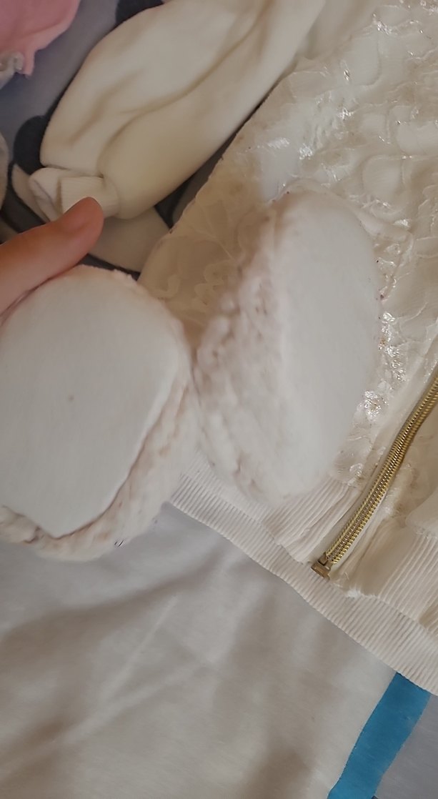 Kızlar için Beyaz Nakışlı Sıcak Terlik - Görsel 2