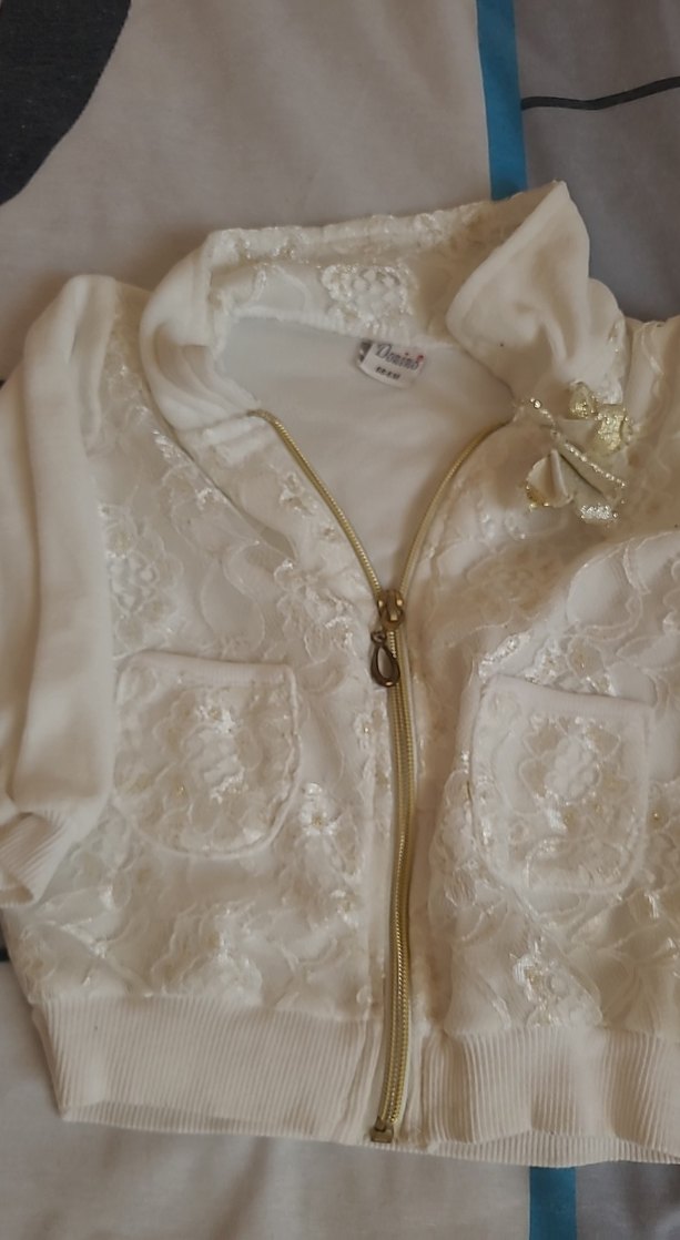 Kızlar için Beyaz Nakışlı Sıcak Terlik - Görsel 5