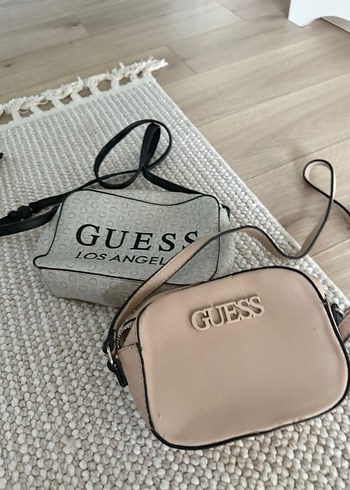 Guess bej Deri Kadın Çapraz Çanta - Görsel 2