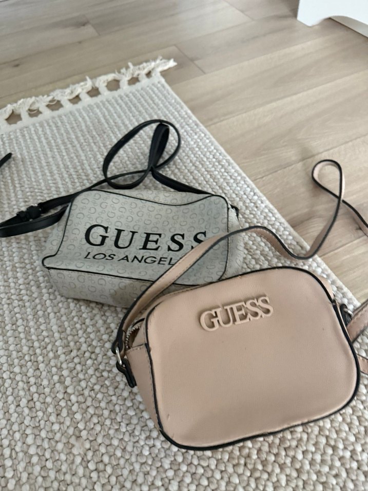 Guess bej Deri Kadın Çapraz Çanta - Görsel 2