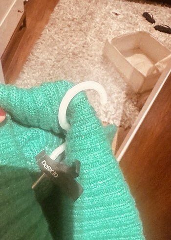 Bohem Tarzı yeşil   Balıkçı Yaka Kazak - Görsel 2