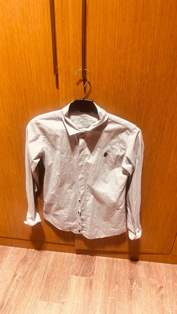 Erkek Çocuk Bej Keten Gömlek - Görsel 3