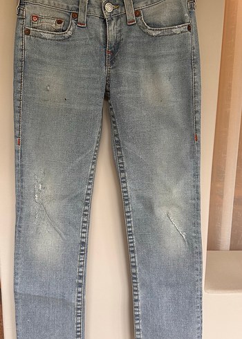 True Religion Mavi Regular Fit Kadin Denim Pantolon