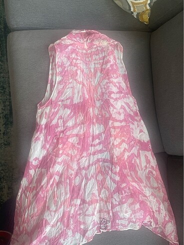 xl Beden pembe Renk Batik plaj mayo üstü yelek