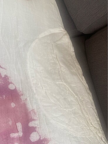 Diğer Organik pamuklu kumaş üzeri batik el baskılı plaj elbisesi