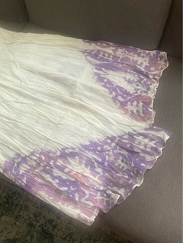 Diğer Organik pamuk üzerine batik el baskılı, derin V yakalı, kolsuz p