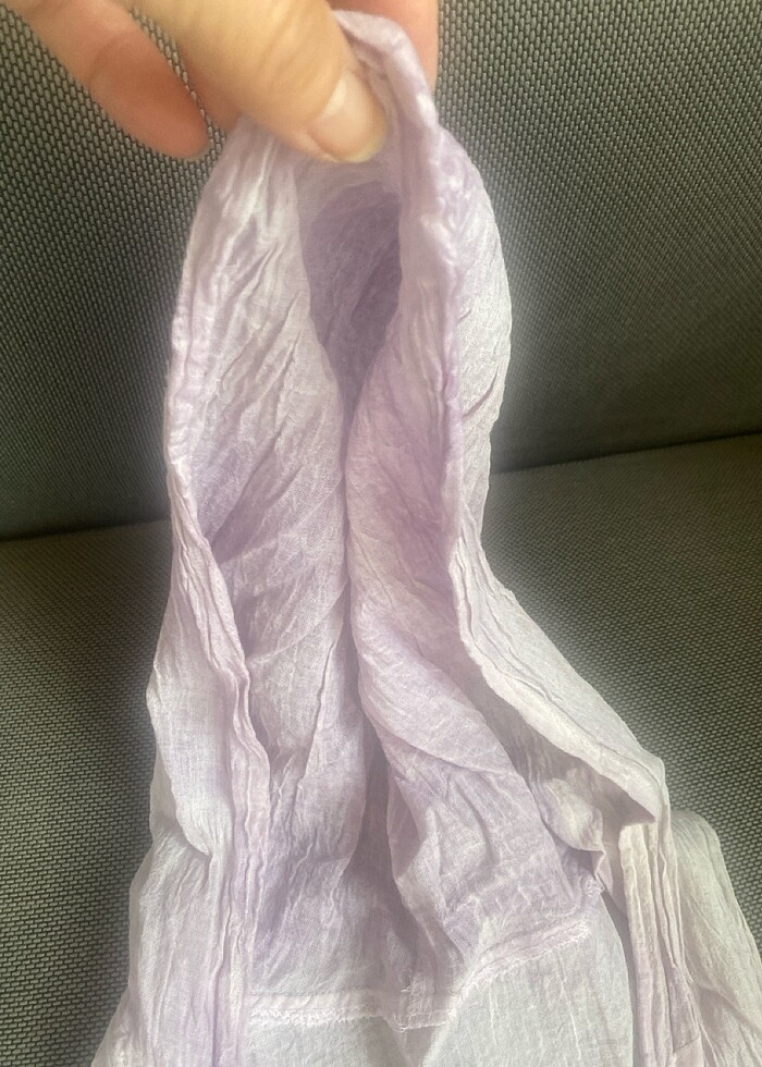 Organik pamuk kumaş üzerine batik el baskılı, kapüşonlu, önden b - Görsel 2