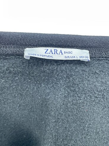 l Beden siyah Renk Zara Sweatshirt %70 İndirimli.