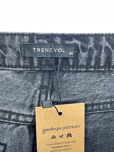 34 Beden siyah Renk Trendyol & Milla Jean / Kot %70 İndirimli.