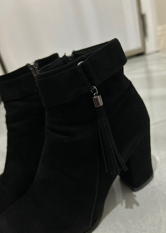 SİYAH SÜET BOT - Görsel 2