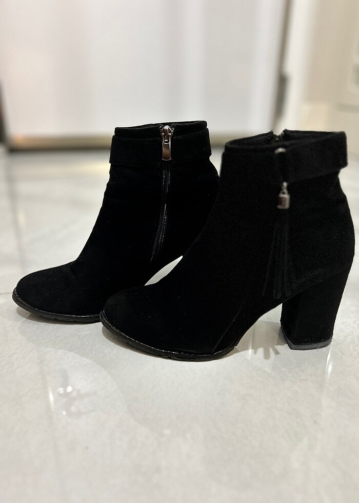 SİYAH SÜET BOT - Görsel 3