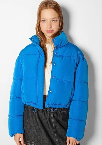 Bershka mavi mont