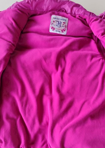 Pembe Düğmeli Kız Yeleği - Görsel 4