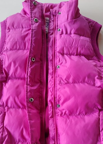 Pembe Düğmeli Kız Yeleği - Görsel 5