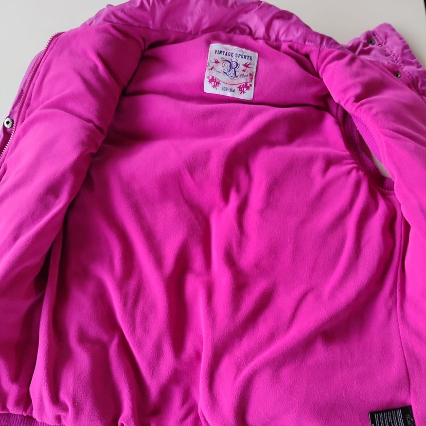 Pembe Düğmeli Kız Yeleği - Görsel 4