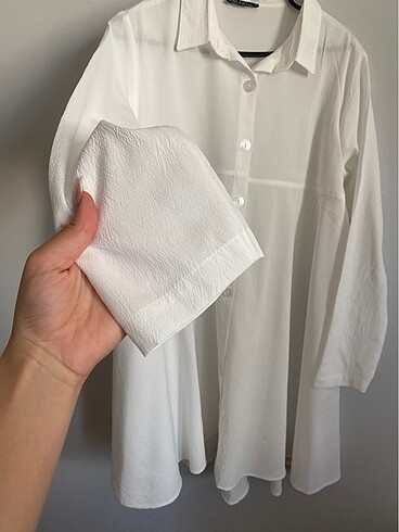beyaz düğmeli gömlek - Görsel 2
