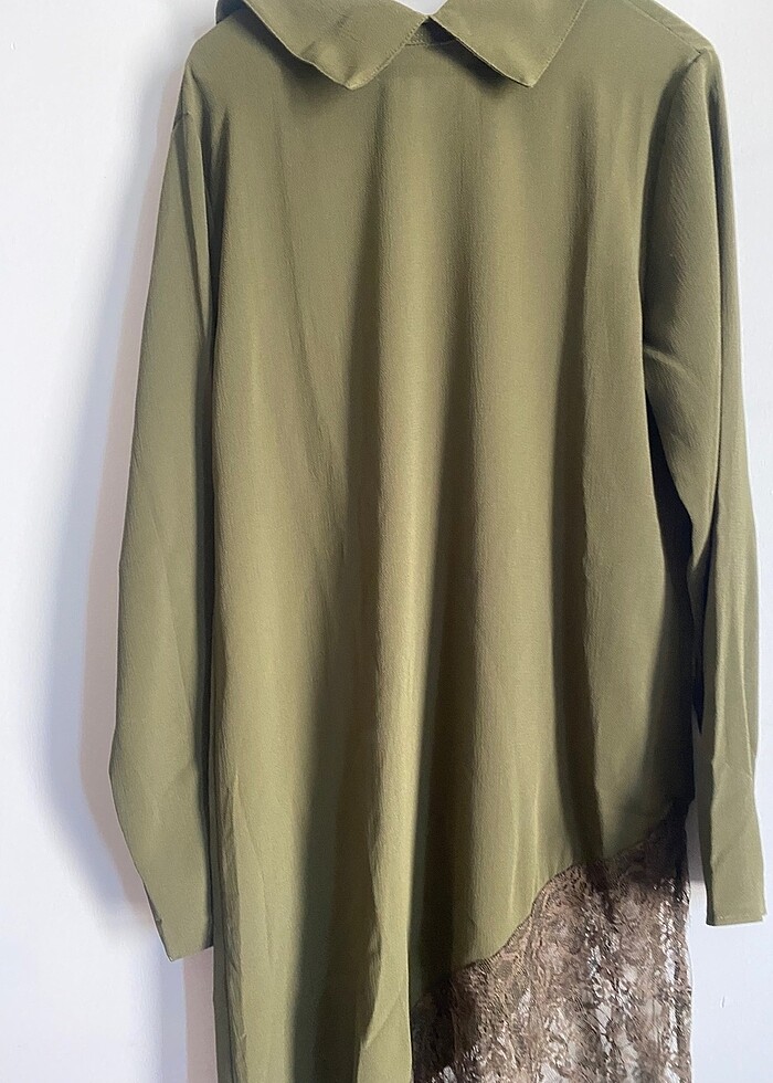 günlük elbise dantel detaylı - Görsel 3