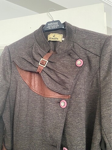 düğme detaylı kaban - Görsel 3