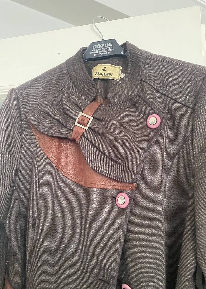 düğme detaylı kaban - Görsel 3