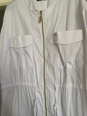 beyaz fermuarlı gömlek - Görsel 2