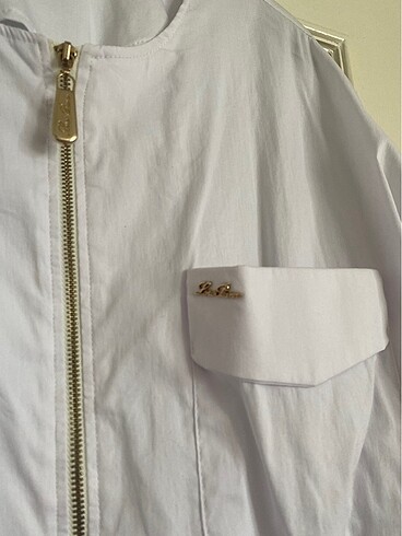 beyaz fermuarlı gömlek - Görsel 3